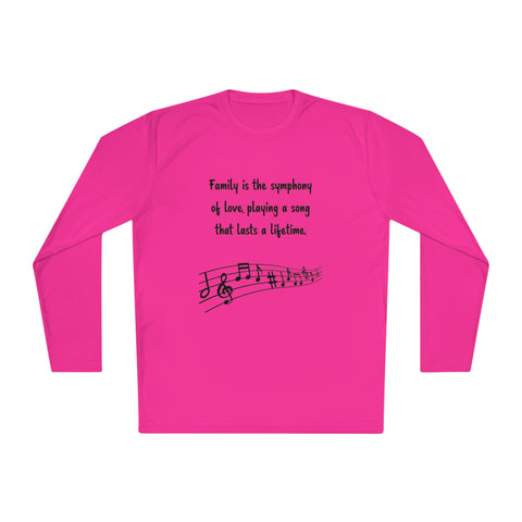 Lightweight Long Sleeve Tee - Family is the symphony of love, playing a song that lasts a lifetime.