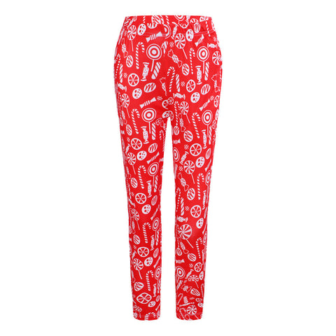 Christmas Printed Slim-fit Leggings