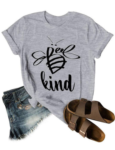 Bee Kind Round Neck Short Sleeve Top