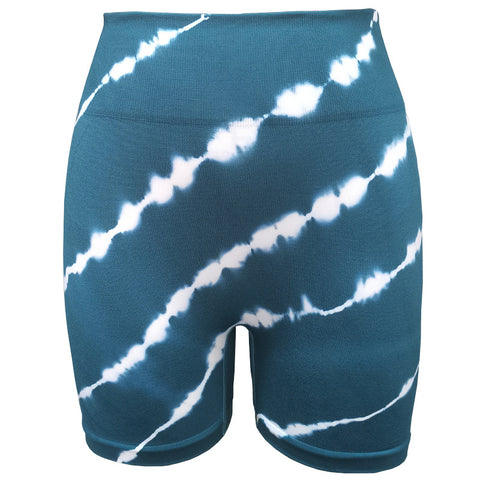 Seamless Tie-dye High Waist Shorts