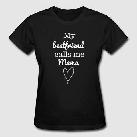 Women's My Best Friend Print Short-sleeve Top