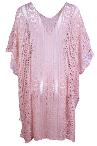 Cutout V-Neck Cover-Up with Tassel