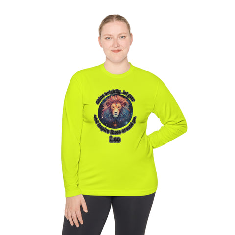 Lightweight Long Sleeve Tee - Leo - Shine brightly, let your spirit inspire those around you