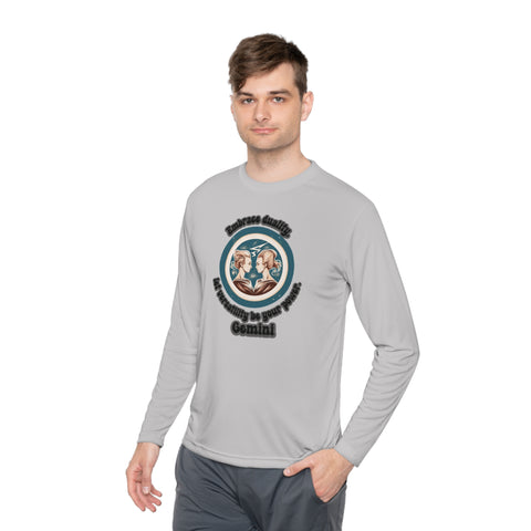 Lightweight Long Sleeve Tee - Gemini - Embrace duality, let versatility be your power