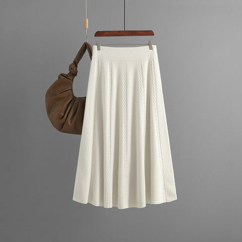 Mid-length Autumn And Winter Knit Skirt