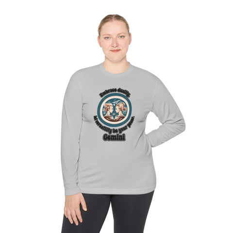 Lightweight Long Sleeve Tee - Gemini - Embrace duality, let versatility be your power