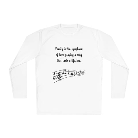 Lightweight Long Sleeve Tee - Family is the symphony of love, playing a song that lasts a lifetime.