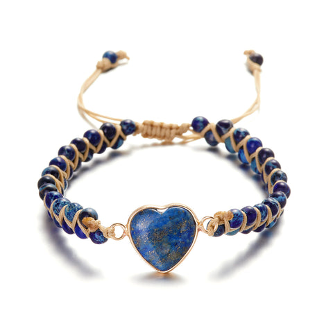 Handmade Creative Woven Love Stone Winding Bracelet