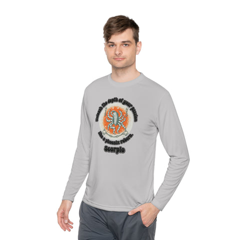 Lightweight Long Sleeve Tee - Scorpio - Unleash the depth of your passion like a phoenix reborn