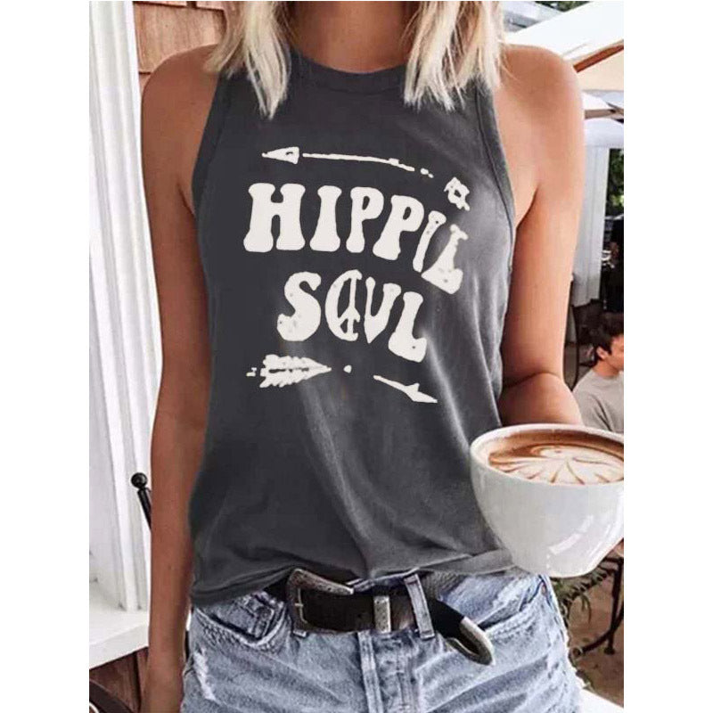 Sleeveless Casual Hippie Soul Tank