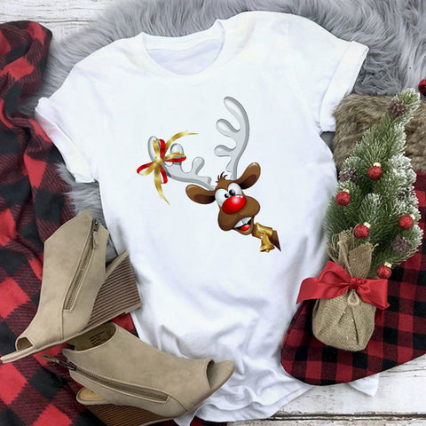 Christmas Cute Reindeer T-shirt