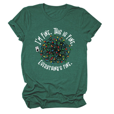 Everything is Fine Short-sleeved T-shirt Top