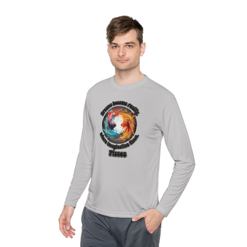 Lightweight Long Sleeve Tee - Pisces - Dreams become reality, where imagination flows