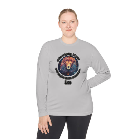 Lightweight Long Sleeve Tee - Leo - Shine brightly, let your spirit inspire those around you