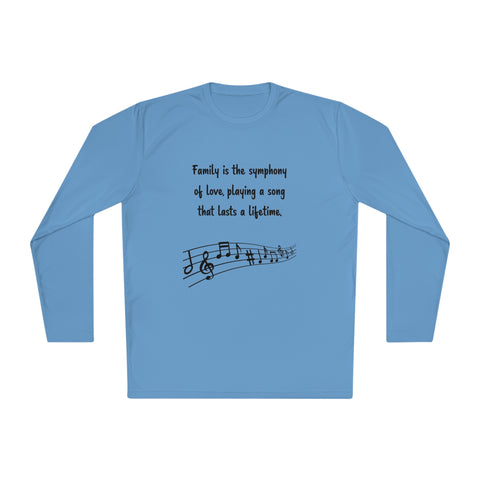 Lightweight Long Sleeve Tee - Family is the symphony of love, playing a song that lasts a lifetime.