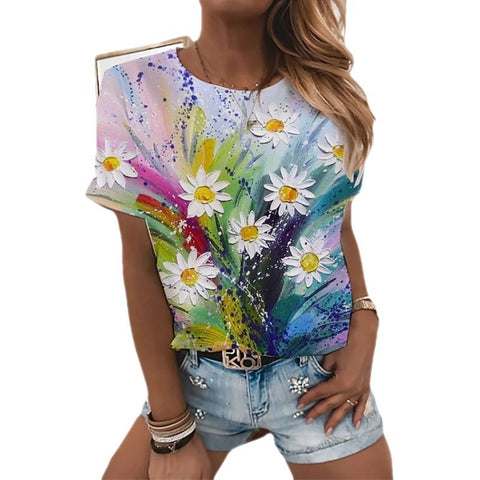 Women's Flower Print Top