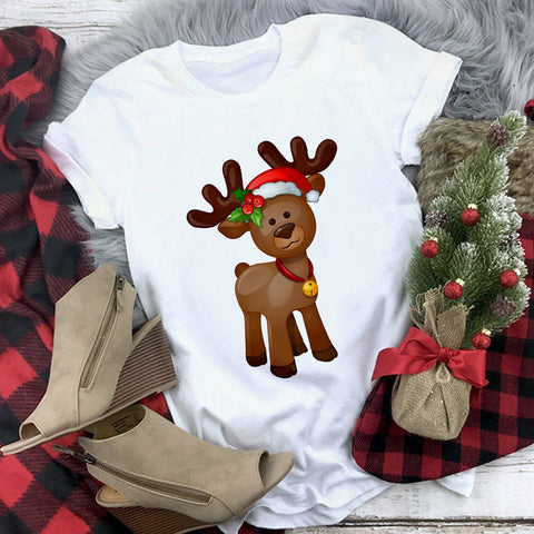 Christmas Cute Reindeer T-shirt