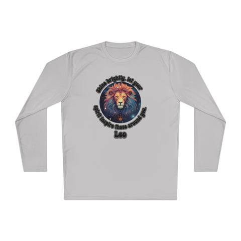 Lightweight Long Sleeve Tee - Leo - Shine brightly, let your spirit inspire those around you