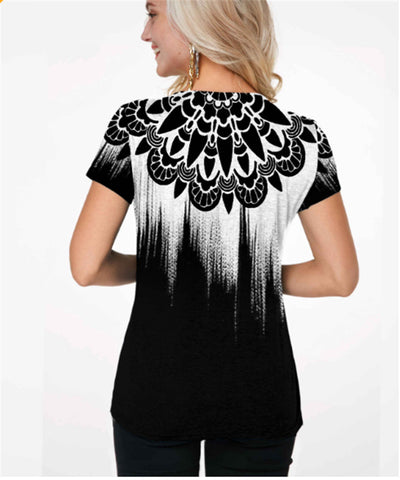 Graphic Print Women's Fashion Top