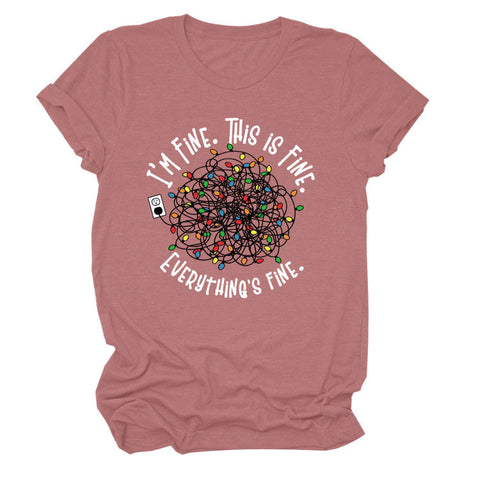 Everything is Fine Short-sleeved T-shirt Top