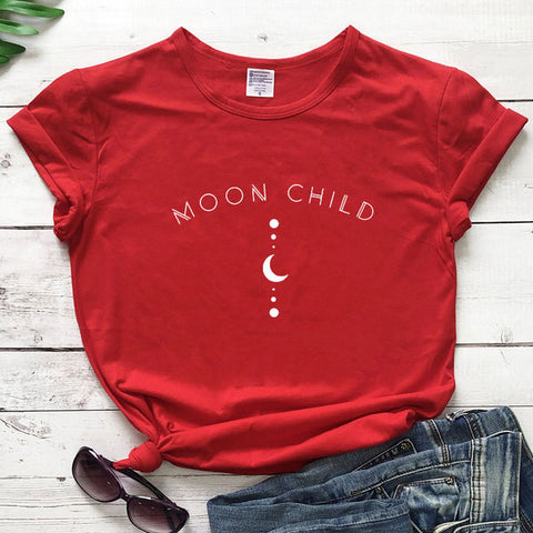 Moon Child Fashion Short Sleeve T-Shirt Top