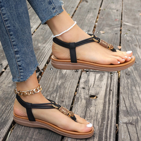 Women's Flat Summer Thong Roman Sandals