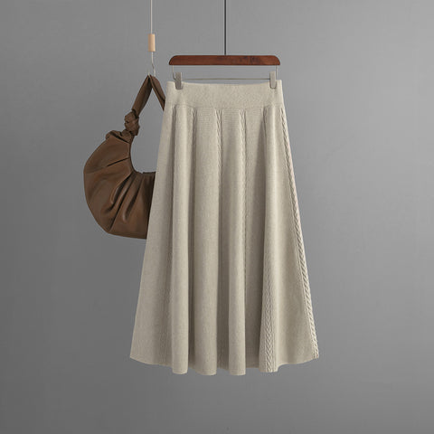 Mid-length Autumn And Winter Knit Skirt