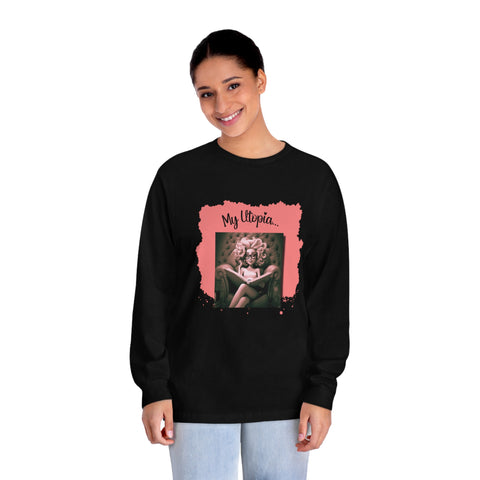 Unisex Classic Long Sleeve T-Shirt - Reading - Happy Vibes