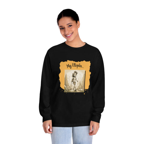 Unisex Classic Long Sleeve T-Shirt - Hiking - Positivity Mode