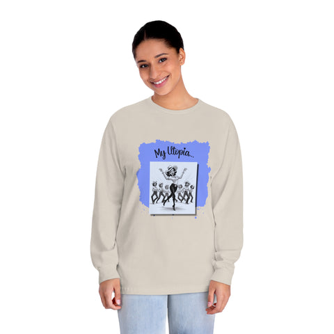 Unisex Classic Long Sleeve T-Shirt - Line Dancing - Happy Heart