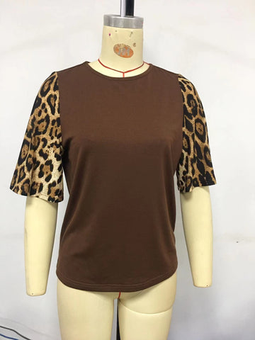 Women's Leopard Pattern Casual Top