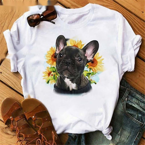 Fashionable Cartoon Dog T-Shirt