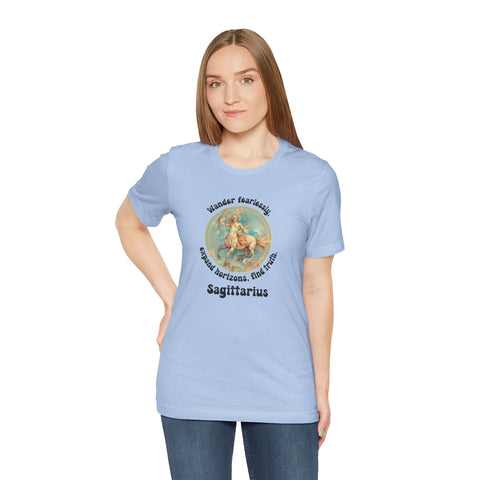 Short Sleeve Tee - Sagittarius - Wander fearlessly, expand horizons, find truth