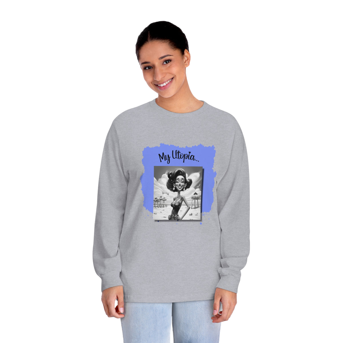 Unisex Classic Long Sleeve T-Shirt - Beach - Color Me Happy