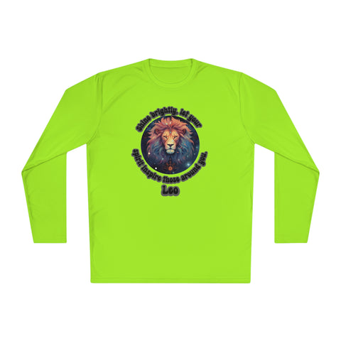 Lightweight Long Sleeve Tee - Leo - Shine brightly, let your spirit inspire those around you