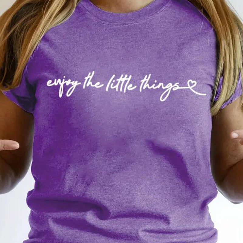 Every Little Thing Casual Round Neck T-shirt