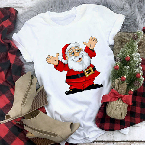 Christmas Cartoon Santa Claus T-Shirt