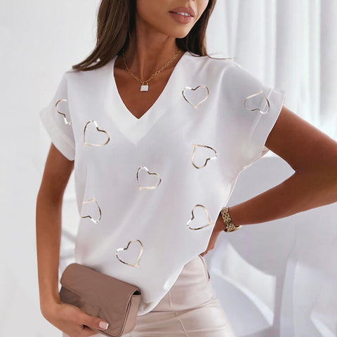 Women's Elegant Print Top