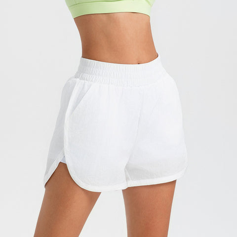 Sweat-absorbent Quick-drying High Waist Sports Shorts For Women