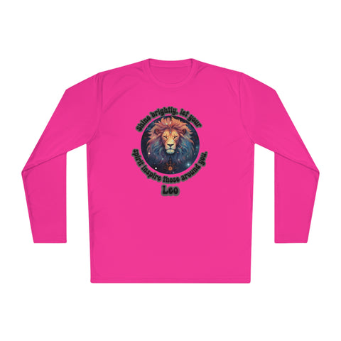 Lightweight Long Sleeve Tee - Leo - Shine brightly, let your spirit inspire those around you