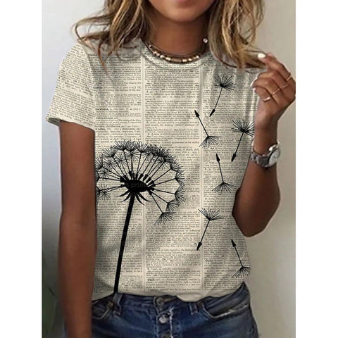 Women's Flower Print Top