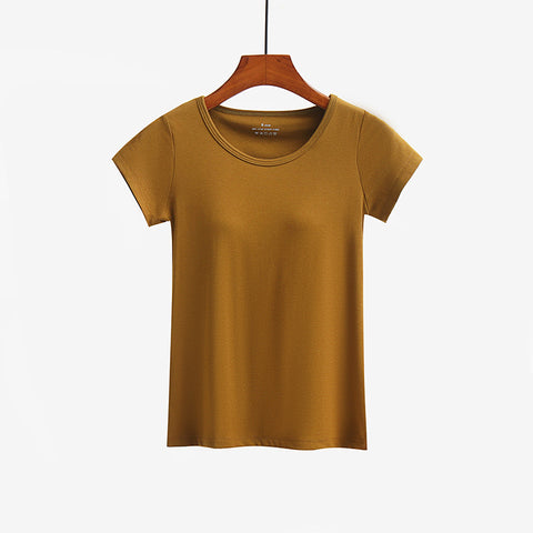 Short-sleeved T-shirt With Bra