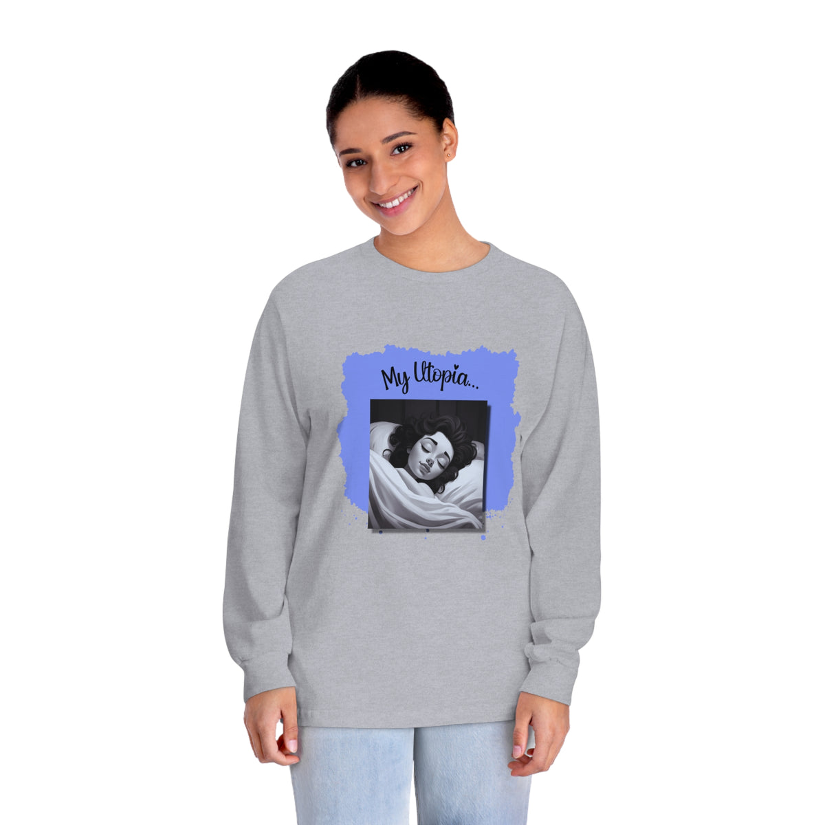 Unisex Classic Long Sleeve T-Shirt - Sleeping - Fun and Fabulous