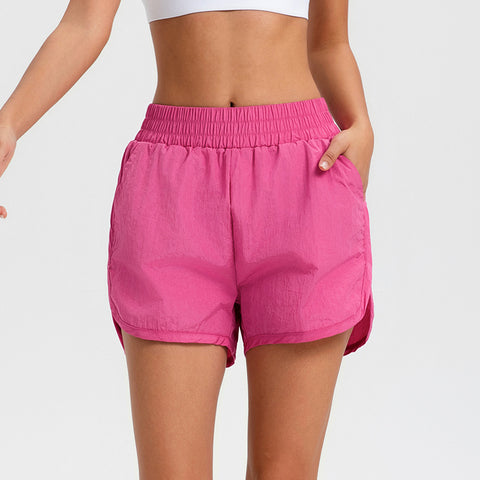 Sweat-absorbent Quick-drying High Waist Sports Shorts For Women