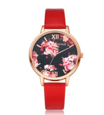 Fashion Leather Strap Quartz Wrist Watch