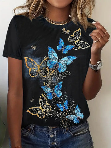 Ladies Butterfly Garden Top