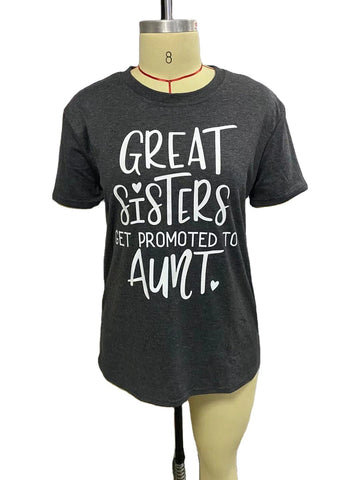 Great Sisters Great Aunt Crew Neck Women T Shirt