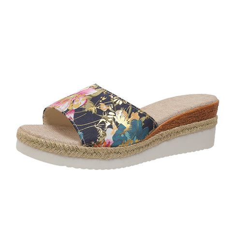 Women's Platform Floral Sandals