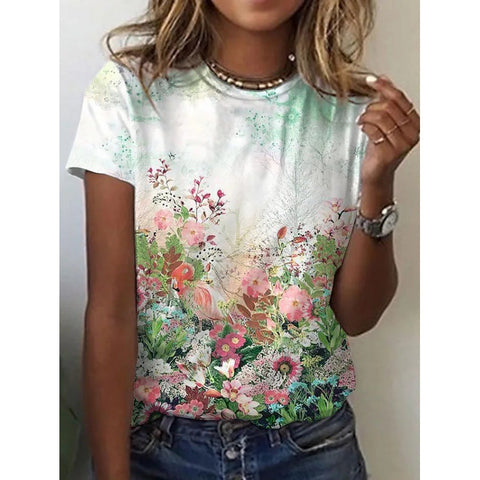 Women's Flower Print Top