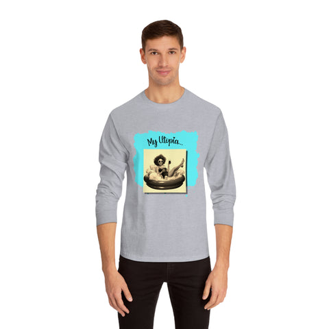 Unisex Classic Long Sleeve T-Shirt - Pool Day - Happy Hideaway